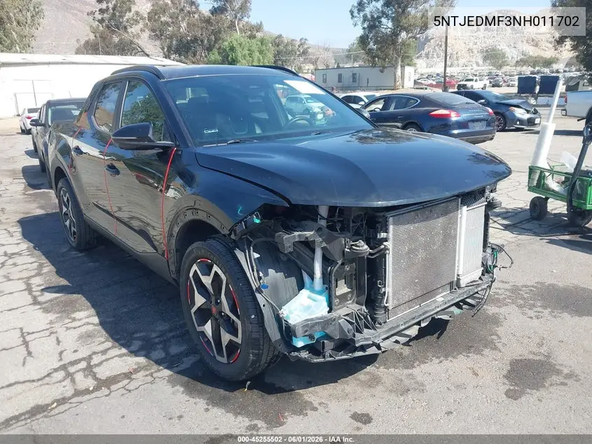 2022 Hyundai Santa Cruz Limited VIN: 5NTJEDAF3NH011702 Lot: 45255502