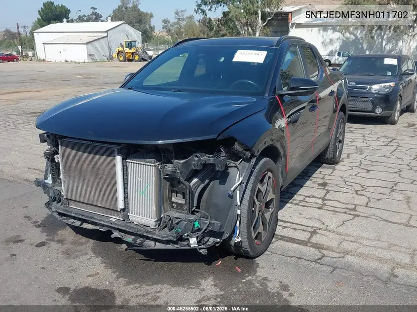 2022 Hyundai Santa Cruz Limited VIN: 5NTJEDAF3NH011702 Lot: 45255502