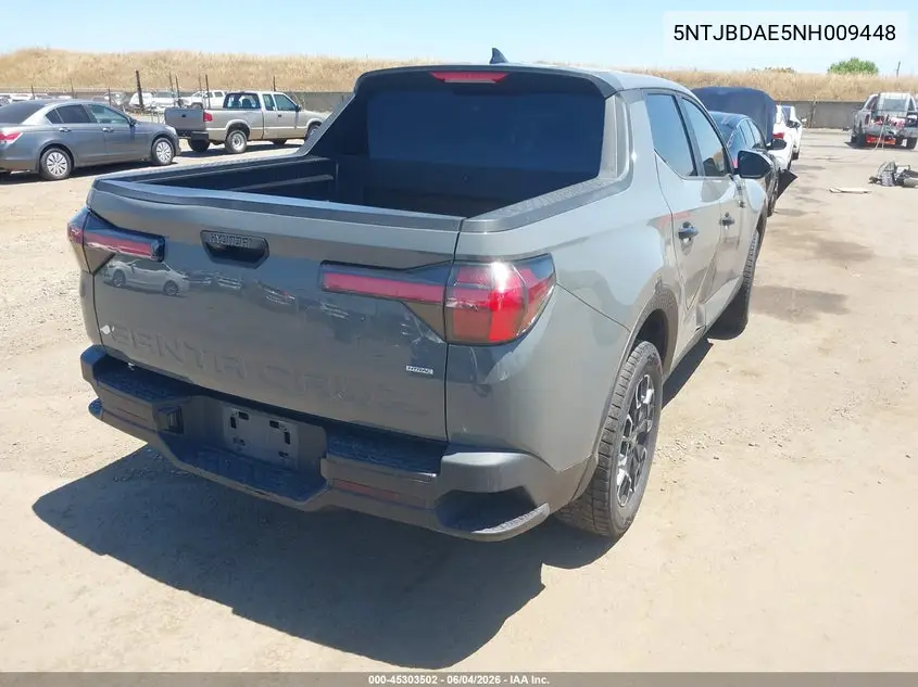 2022 Hyundai Santa Cruz Sel VIN: 5NTJBDAE5NH009448 Lot: 45303502