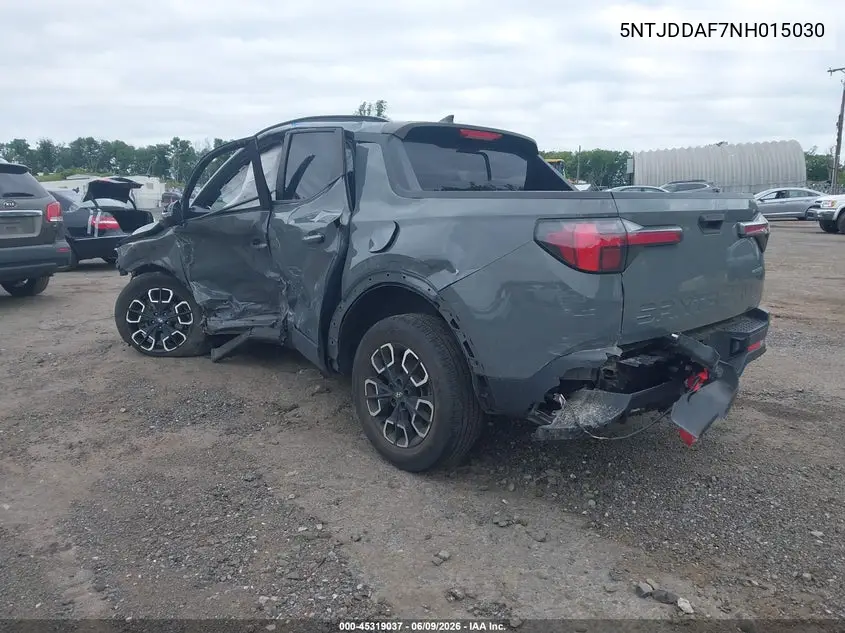 2022 Hyundai Santa Cruz Sel Premium VIN: 5NTJDDAF7NH015030 Lot: 45319037