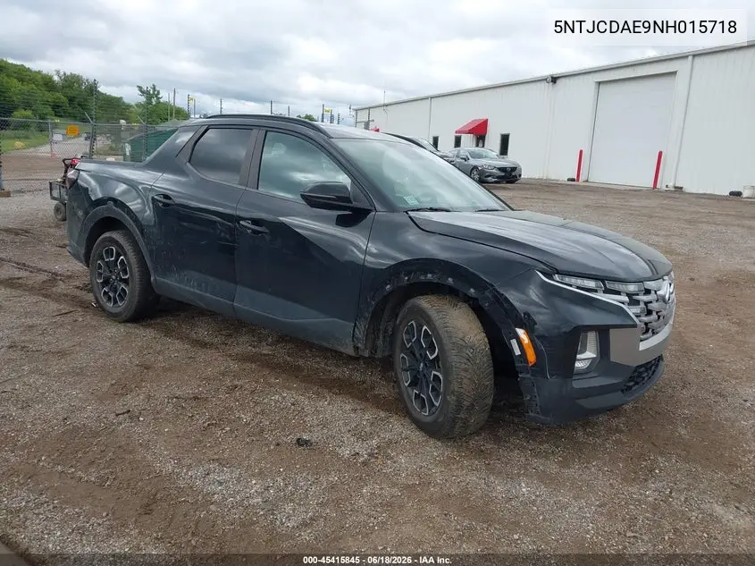 2022 Hyundai Santa Cruz Sel VIN: 5NTJCDAE9NH015718 Lot: 45415845