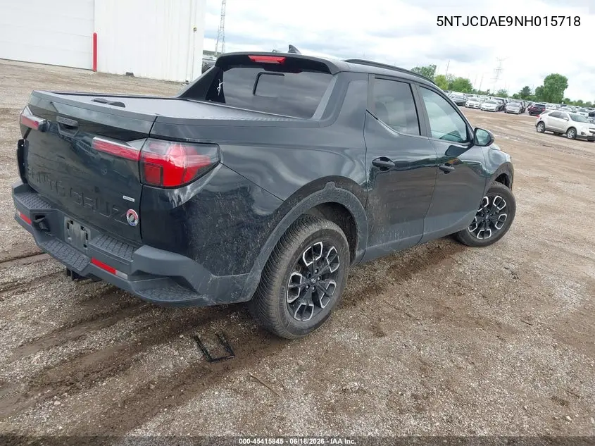 2022 Hyundai Santa Cruz Sel VIN: 5NTJCDAE9NH015718 Lot: 45415845