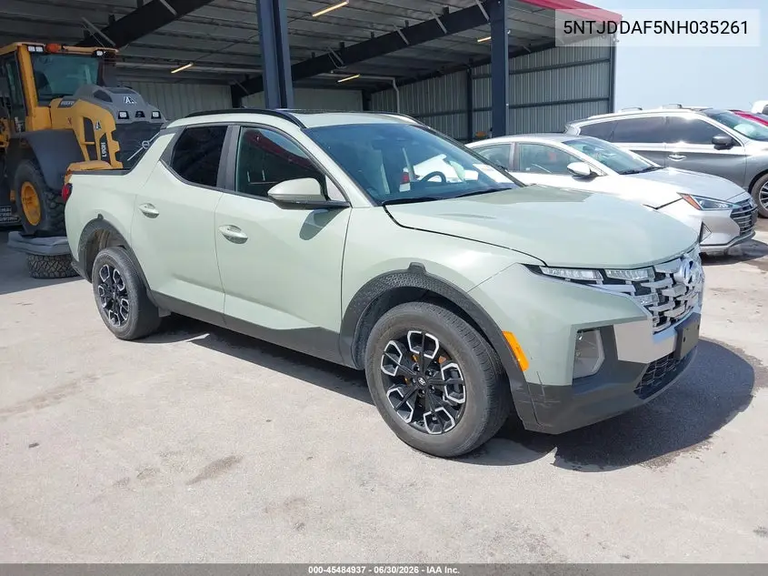 2022 Hyundai Santa Cruz Sel Premium VIN: 5NTJDDAF5NH035261 Lot: 45484937