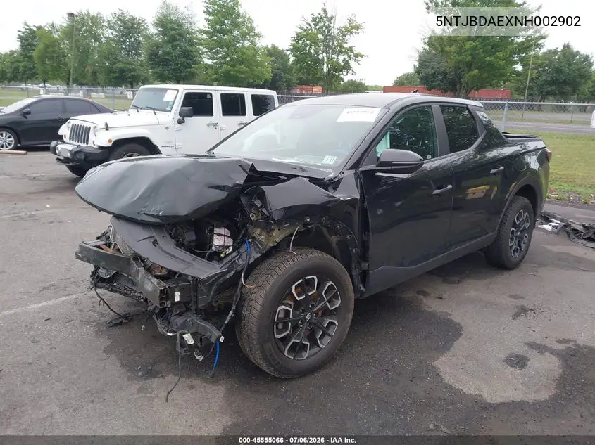 2022 Hyundai Santa Cruz Sel VIN: 5NTJBDAEXNH002902 Lot: 45555066