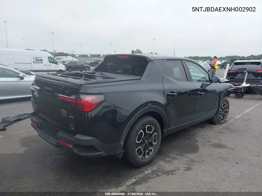 2022 Hyundai Santa Cruz Sel VIN: 5NTJBDAEXNH002902 Lot: 45555066