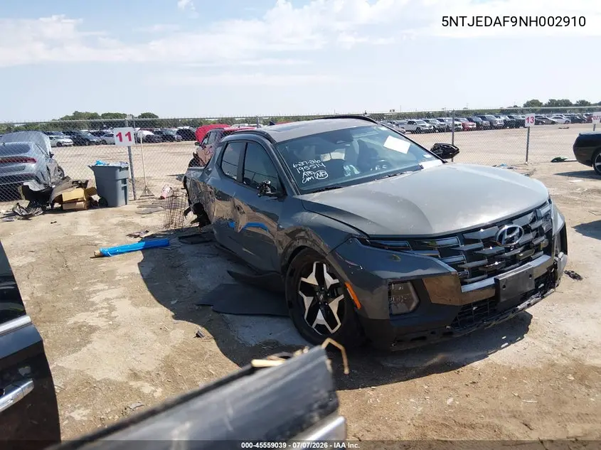 2022 Hyundai Santa Cruz Limited VIN: 5NTJEDAF9NH002910 Lot: 45559039