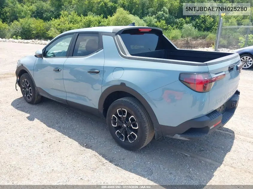 2022 Hyundai Santa Cruz Sel VIN: 5NTJBDAE7NH025280 Lot: 45597292