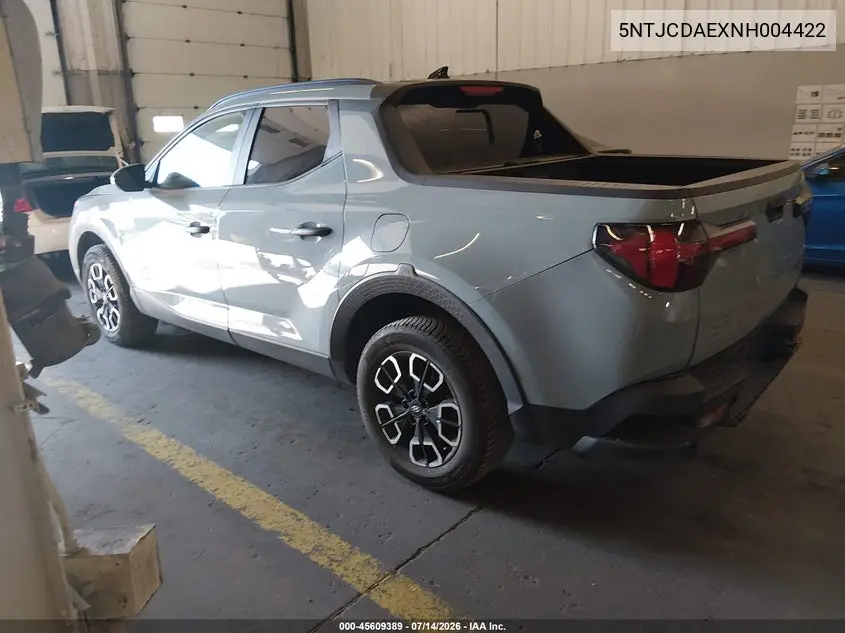 2022 Hyundai Santa Cruz Sel VIN: 5NTJCDAEXNH004422 Lot: 45609389