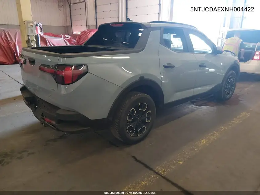 2022 Hyundai Santa Cruz Sel VIN: 5NTJCDAEXNH004422 Lot: 45609389