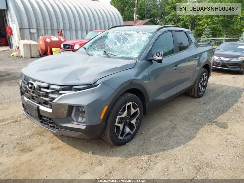 2022 Hyundai Santa Cruz Limited VIN: 5NTJEDAF3NH000487 Lot: 45629454