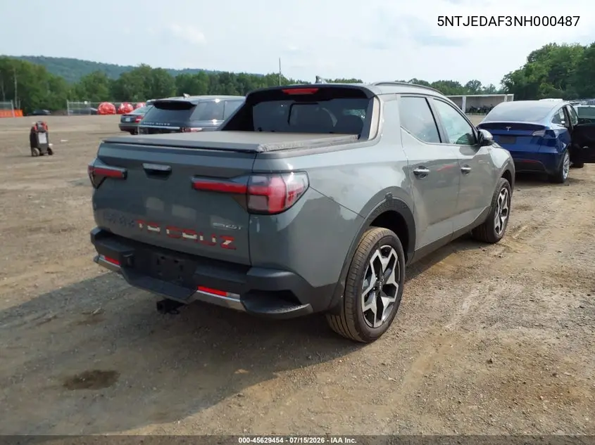 2022 Hyundai Santa Cruz Limited VIN: 5NTJEDAF3NH000487 Lot: 45629454