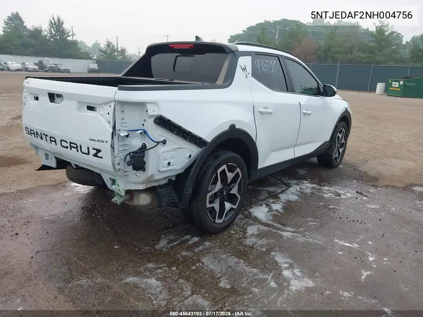 2022 Hyundai Santa Cruz Limited VIN: 5NTJEDAF2NH004756 Lot: 45643193