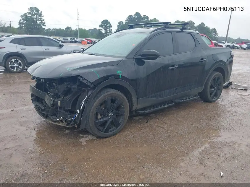 2023 Hyundai Santa Cruz Night VIN: 5NTJCDAF6PH075113 Lot: 44979582
