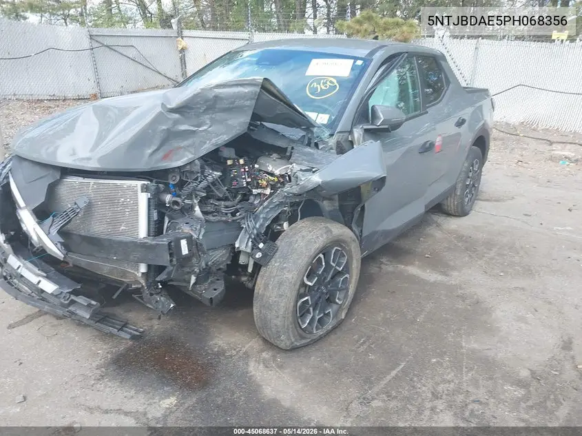 2023 Hyundai Santa Cruz Sel VIN: 5NTJBDAE5PH068356 Lot: 45068637
