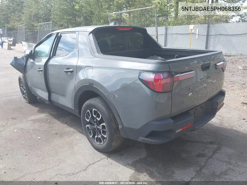 2023 Hyundai Santa Cruz Sel VIN: 5NTJBDAE5PH068356 Lot: 45068637