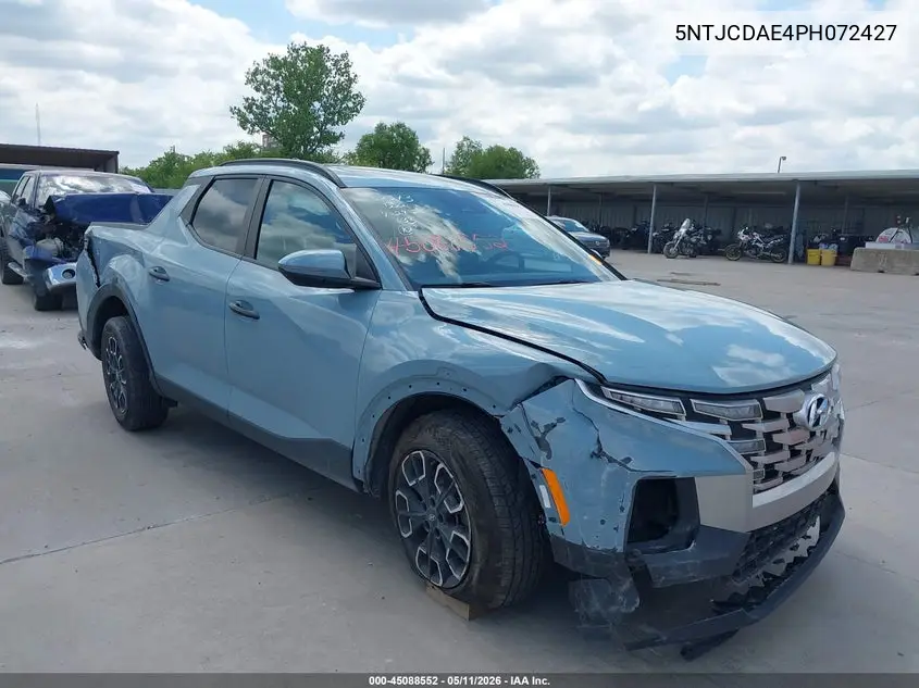 2023 Hyundai Santa Cruz Sel VIN: 5NTJCDAE4PH072427 Lot: 45088552