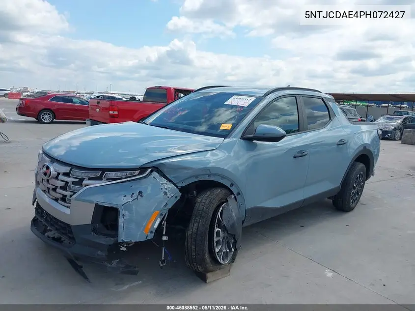 2023 Hyundai Santa Cruz Sel VIN: 5NTJCDAE4PH072427 Lot: 45088552