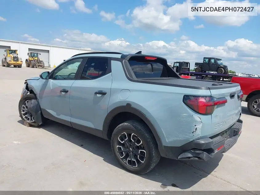 2023 Hyundai Santa Cruz Sel VIN: 5NTJCDAE4PH072427 Lot: 45088552