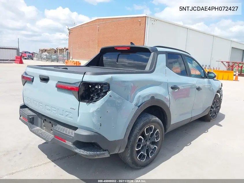 2023 Hyundai Santa Cruz Sel VIN: 5NTJCDAE4PH072427 Lot: 45088552