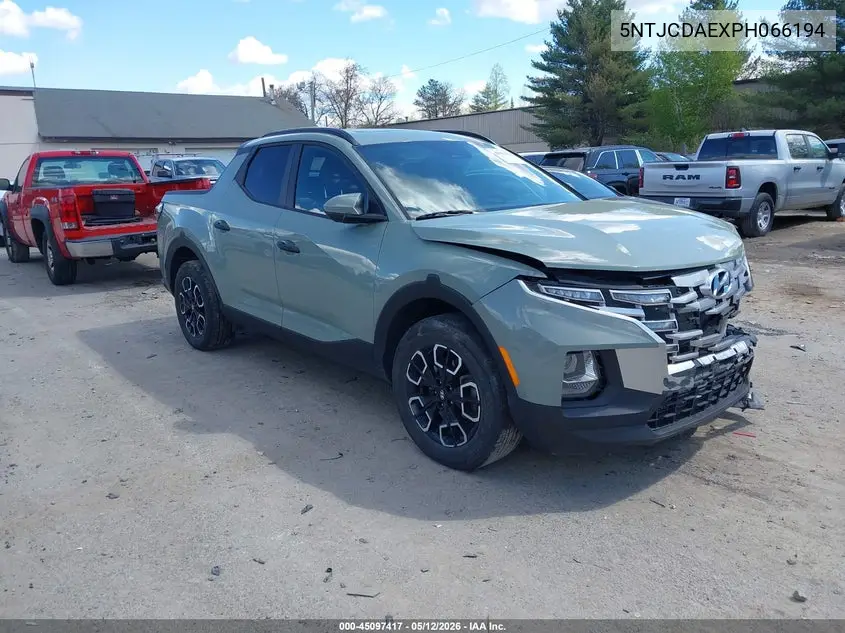 2023 Hyundai Santa Cruz Sel VIN: 5NTJCDAEXPH066194 Lot: 45097417