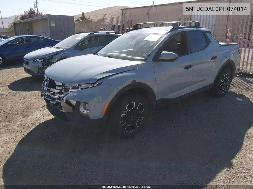 2023 Hyundai Santa Cruz Sel VIN: 5NTJCDAE0PH074014 Lot: 45116756