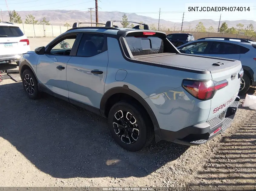 2023 Hyundai Santa Cruz Sel VIN: 5NTJCDAE0PH074014 Lot: 45116756