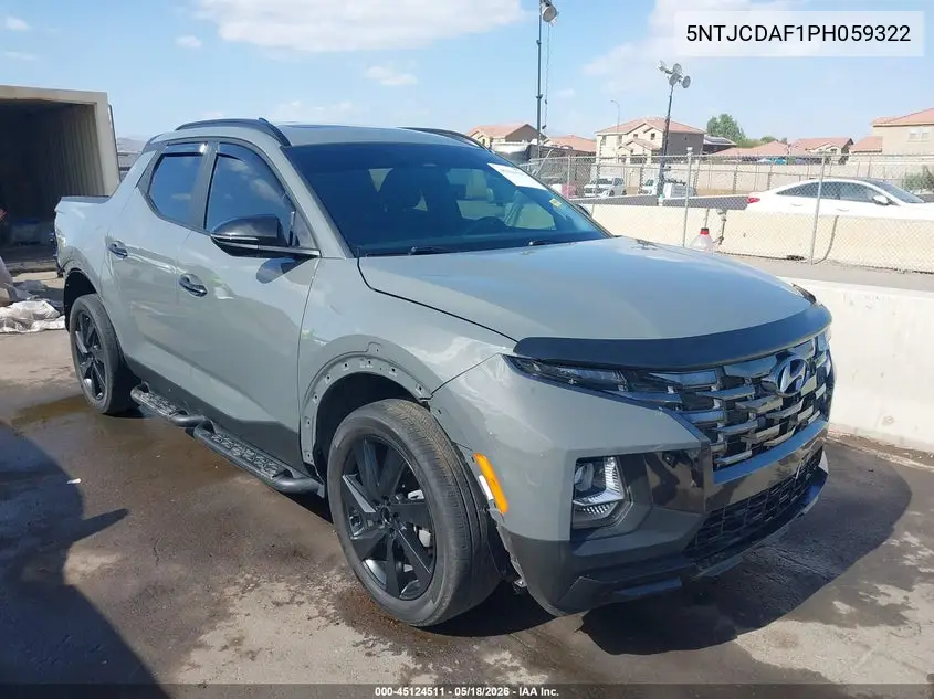 2023 Hyundai Santa Cruz Night VIN: 5NTJCDAF1PH059322 Lot: 45124511