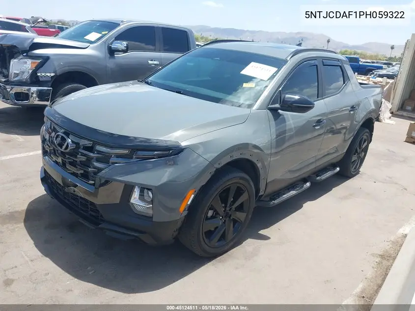 2023 Hyundai Santa Cruz Night VIN: 5NTJCDAF1PH059322 Lot: 45124511