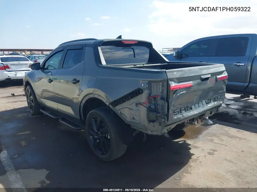 2023 Hyundai Santa Cruz Night VIN: 5NTJCDAF1PH059322 Lot: 45124511