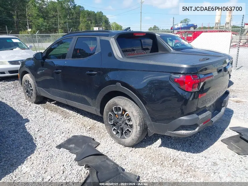 2023 Hyundai Santa Cruz Sel VIN: 5NTJCDAE6PH063700 Lot: 45245131