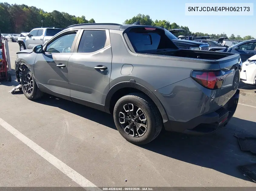 2023 Hyundai Santa Cruz Sel VIN: 5NTJCDAE4PH062173 Lot: 45283240