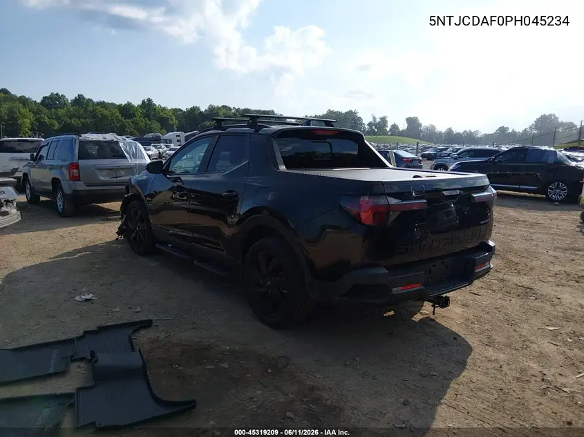 2023 Hyundai Santa Cruz Night VIN: 5NTJCDAF0PH045234 Lot: 45319209