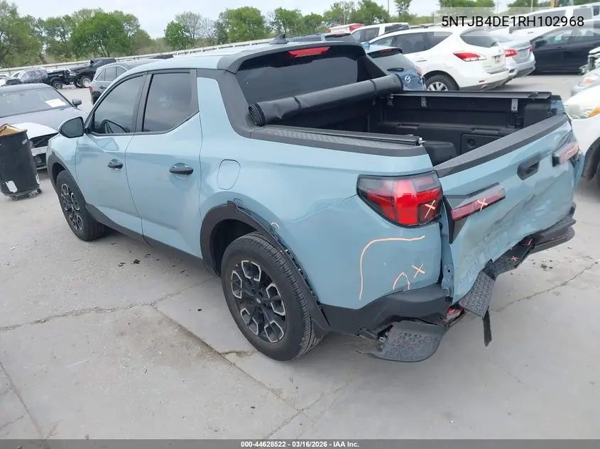 2024 Hyundai Santa Cruz Sel VIN: 5NTJB4DE1RH102968 Lot: 44628522
