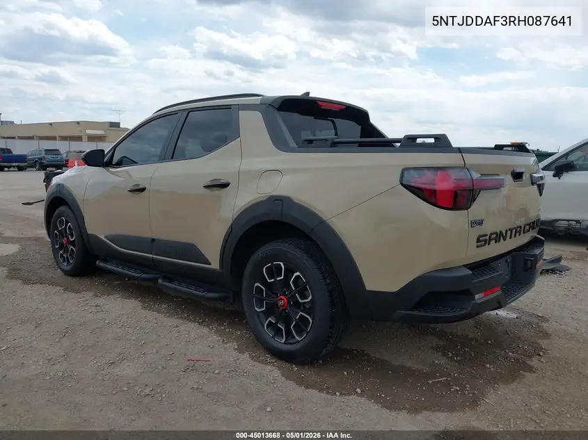 2024 Hyundai Santa Cruz Xrt VIN: 5NTJDDAF3RH087641 Lot: 45013668