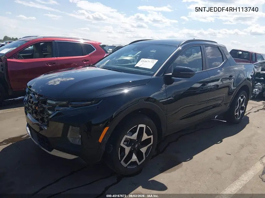 2024 Hyundai Santa Cruz Limited VIN: 5NTJEDDF4RH113740 Lot: 45167672