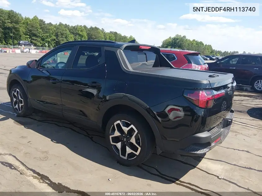 2024 Hyundai Santa Cruz Limited VIN: 5NTJEDDF4RH113740 Lot: 45167672