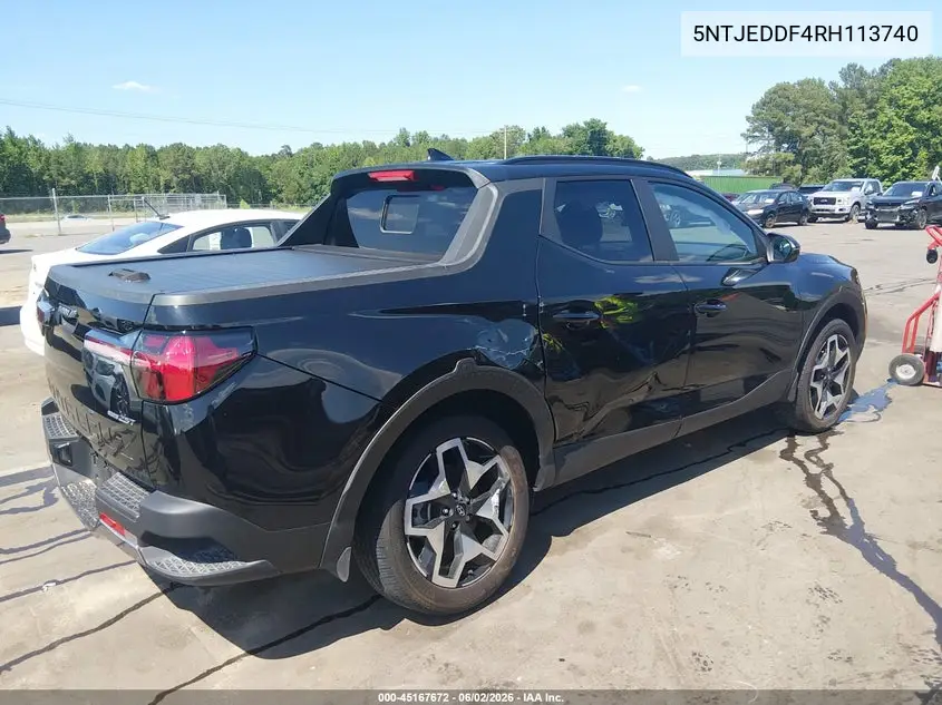 2024 Hyundai Santa Cruz Limited VIN: 5NTJEDDF4RH113740 Lot: 45167672