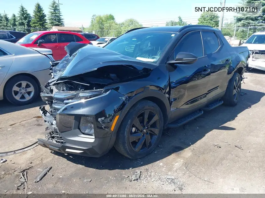 2024 Hyundai Santa Cruz Night VIN: 5NTJCDDF9RH107101 Lot: 45172380