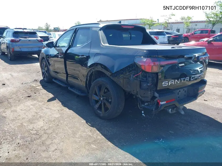 2024 Hyundai Santa Cruz Night VIN: 5NTJCDDF9RH107101 Lot: 45172380