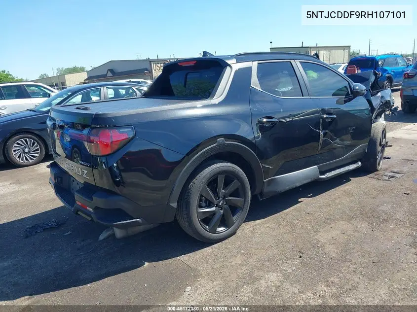 2024 Hyundai Santa Cruz Night VIN: 5NTJCDDF9RH107101 Lot: 45172380