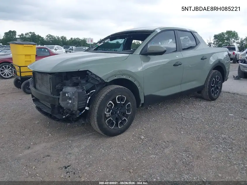 2024 Hyundai Santa Cruz Sel VIN: 5NTJBDAE8RH085221 Lot: 45180051