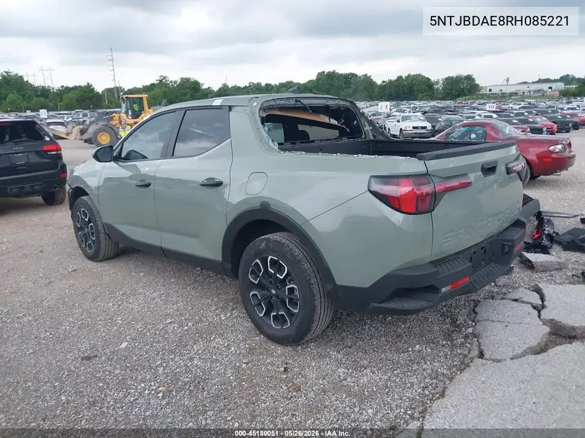 2024 Hyundai Santa Cruz Sel VIN: 5NTJBDAE8RH085221 Lot: 45180051