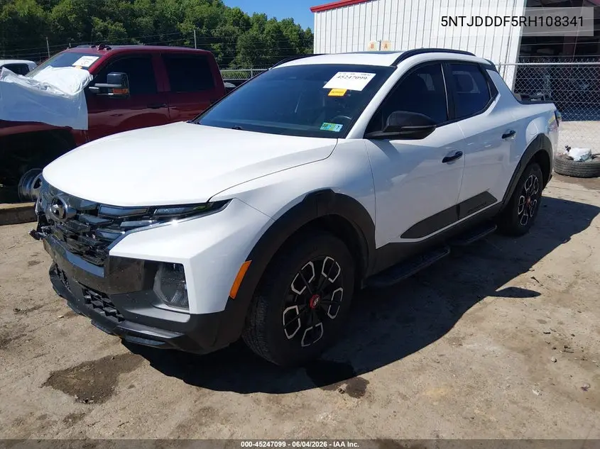 2024 Hyundai Santa Cruz Xrt VIN: 5NTJDDDF5RH108341 Lot: 45247099