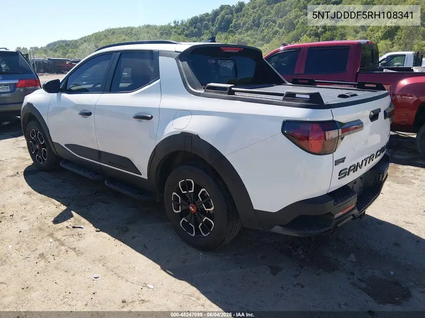 2024 Hyundai Santa Cruz Xrt VIN: 5NTJDDDF5RH108341 Lot: 45247099