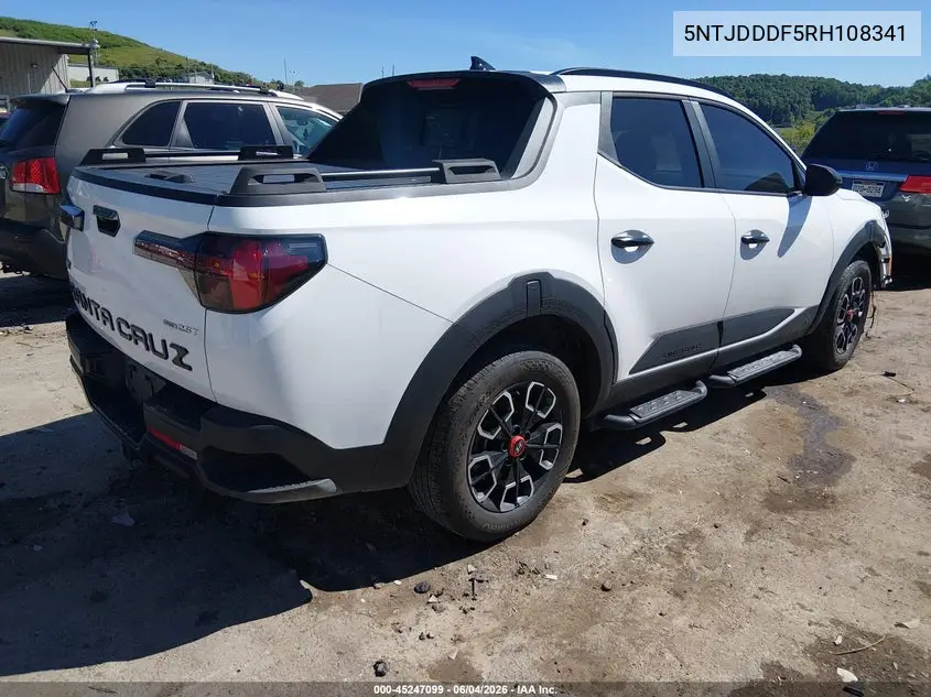 2024 Hyundai Santa Cruz Xrt VIN: 5NTJDDDF5RH108341 Lot: 45247099