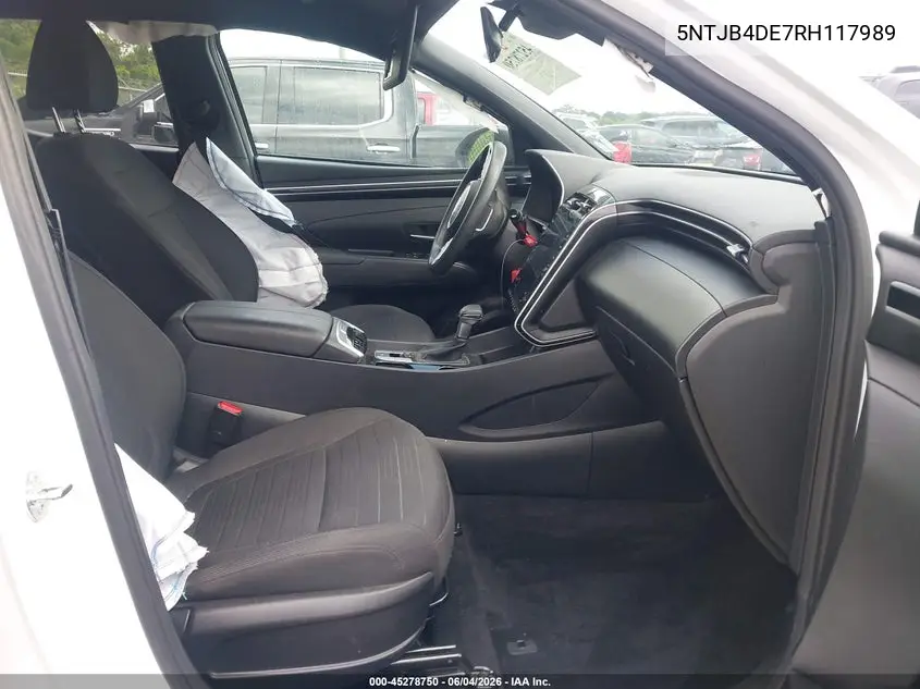 2024 Hyundai Santa Cruz Sel VIN: 5NTJB4DE7RH117989 Lot: 45278750