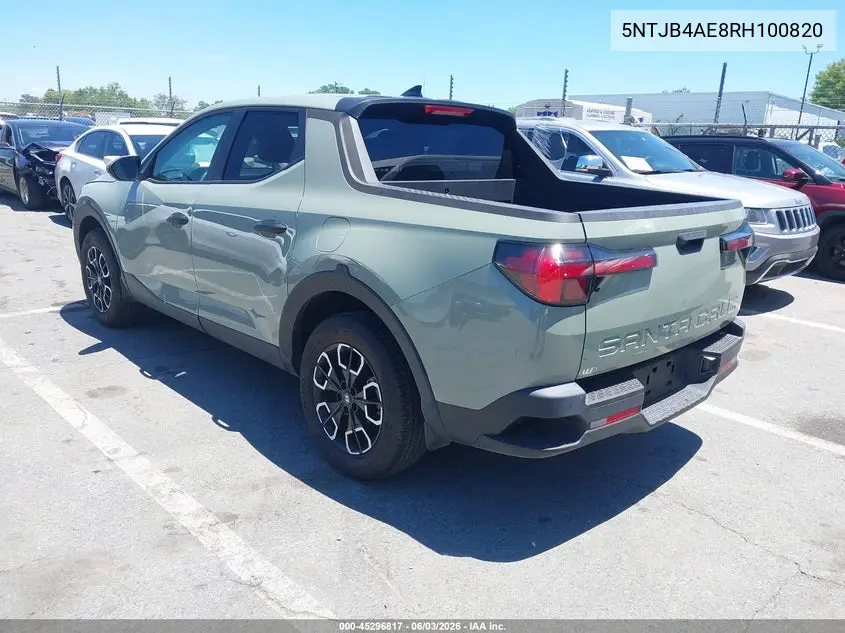 2024 Hyundai Santa Cruz Sel VIN: 5NTJB4AE8RH100820 Lot: 45296817