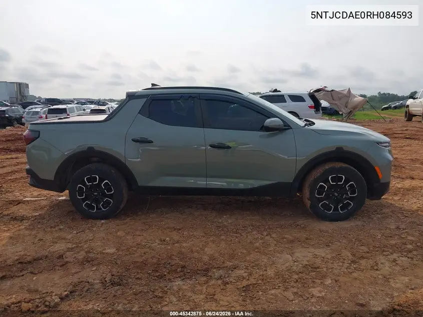 2024 Hyundai Santa Cruz Sel VIN: 5NTJCDAE0RH084593 Lot: 45342875