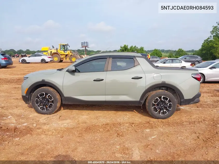 2024 Hyundai Santa Cruz Sel VIN: 5NTJCDAE0RH084593 Lot: 45342875