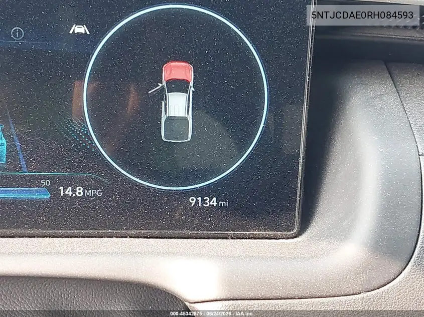 2024 Hyundai Santa Cruz Sel VIN: 5NTJCDAE0RH084593 Lot: 45342875